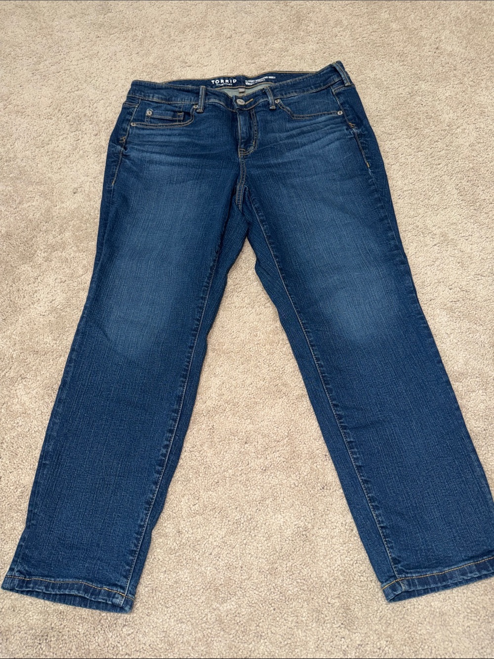 Torrid Deep Indigo Straight Leg Jeans